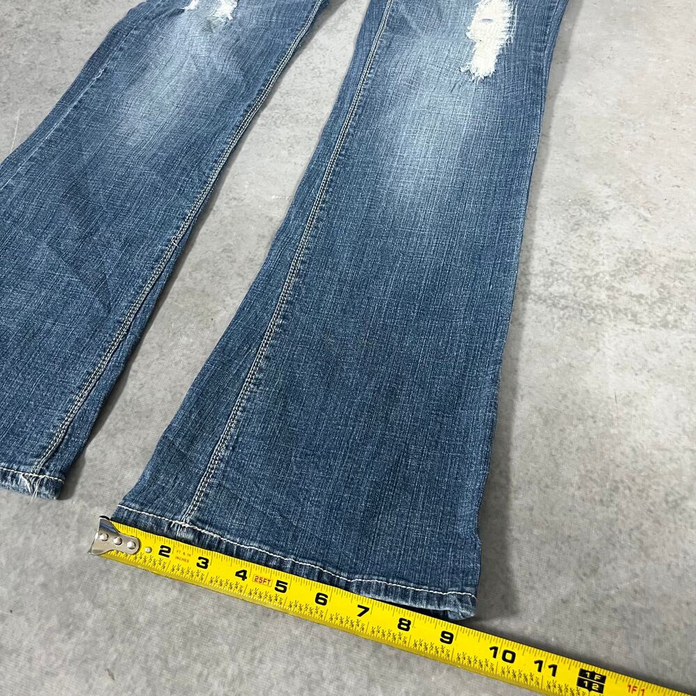 Bootcut Low Rise Hydraulic Women’s Stretch Western Flare Denim Jeans Size: 13/14 - Picture 4 of 11